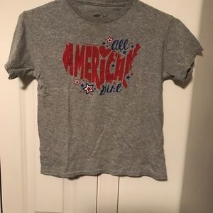 Bass Po Shop, Size M Girls (7) Grey shirt w/ logo